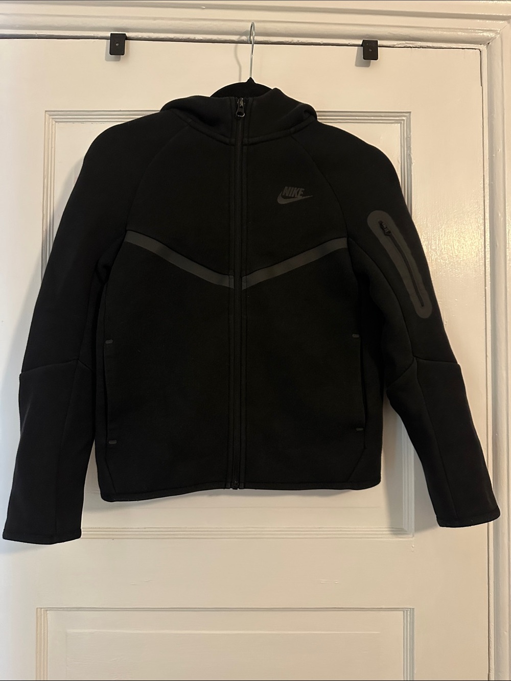 Nike Tech  Kids Black Hooded Full-Zip up